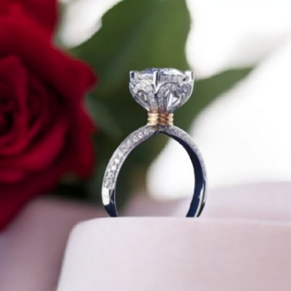 1ct. Moissanite Diamond Ring